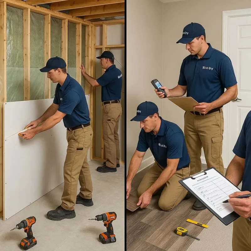 Repairs and Reconstruction process in Fairview, NC